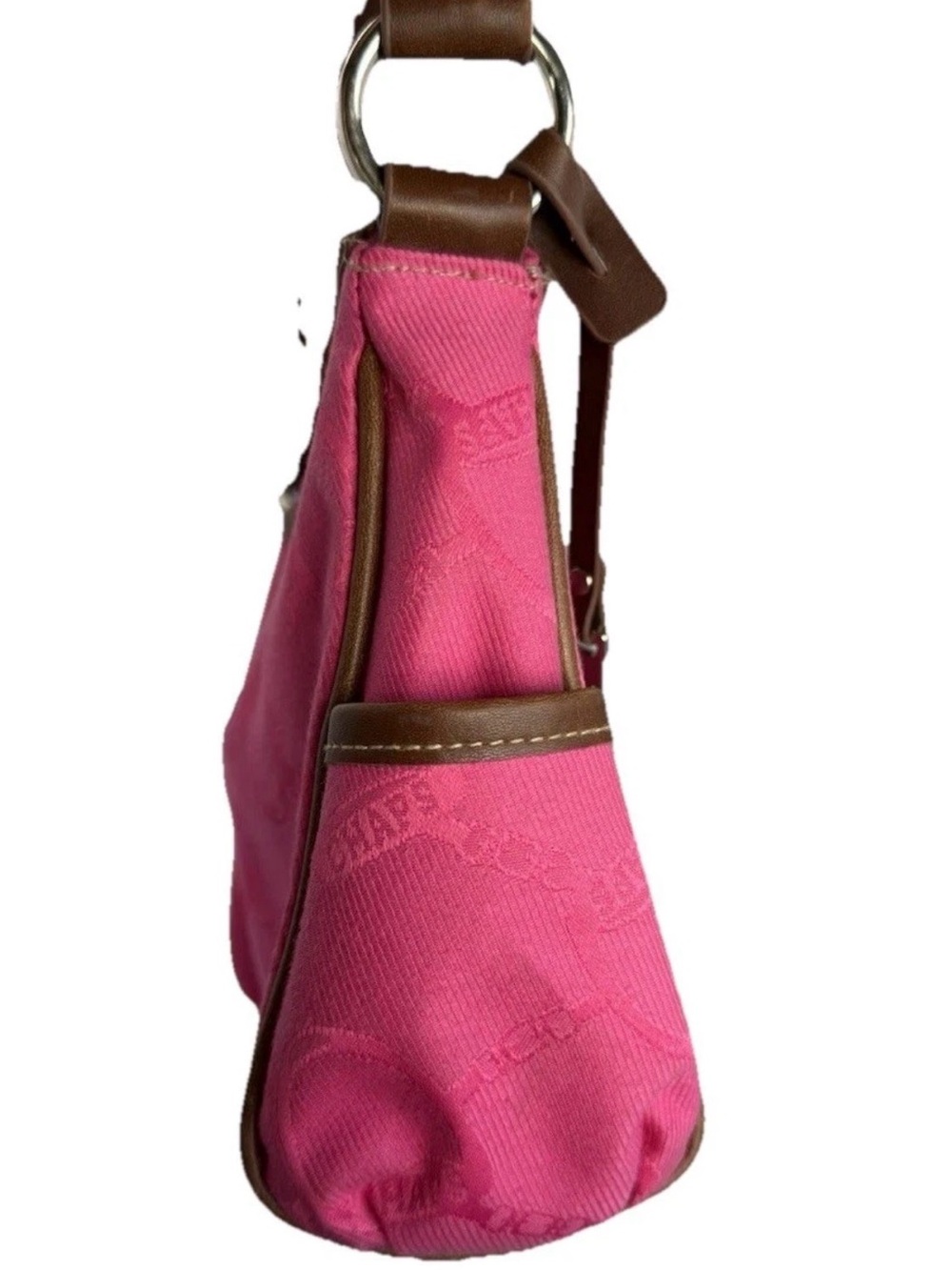 VTG CHAPS Ralph Lauren Equestrian Buckle Pink 11.5x6.25x2.5 Barbie Clueless 90’s - Picture 7 of 7